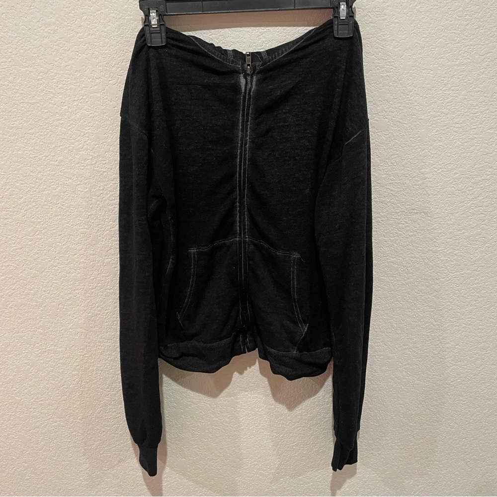 Black Zip-Up Hoodie